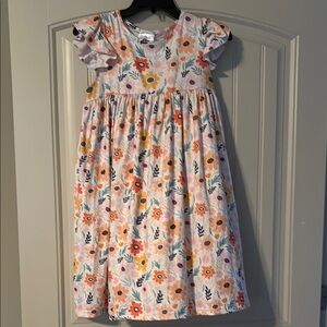 Floral Kids Dress - Multicolor